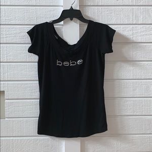 Bebe black t shirt